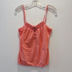 Vintage Old Navy Women's Small Coral Sleeveless Camisole Top Adj Strap Retro Y2k